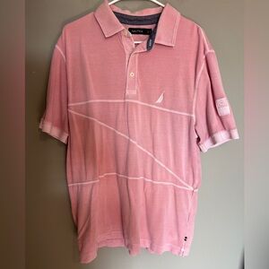 Nautica Men's Pink Polo Shirt